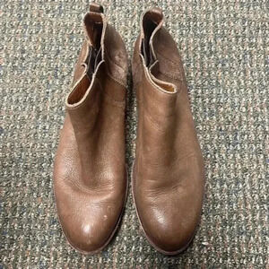 Kork Ease Womens Velma Chelsea Cognac Brown Leather Ankle Boots Bootie Sz 42/10